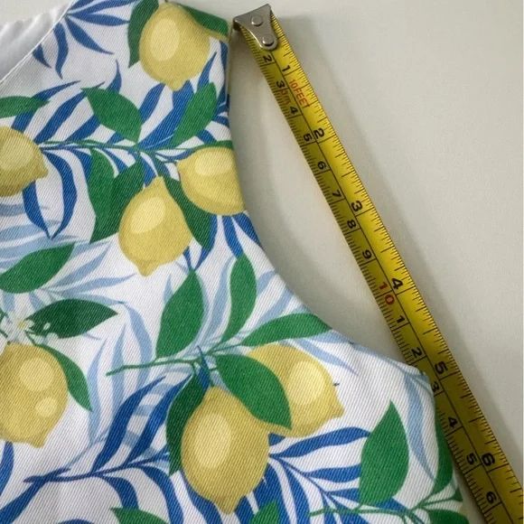 Girls Lemon Print Sleeveless Dress Perfect for a European or Coastal Vacay - Picture 11 of 11